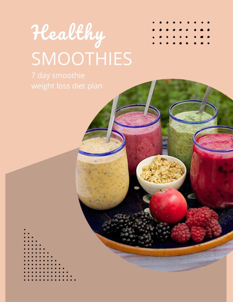 Smoothie Diet for Weight Loss: A 7-Day Smoothie Diet Plan to Help You Lose  Weight (Paperback)